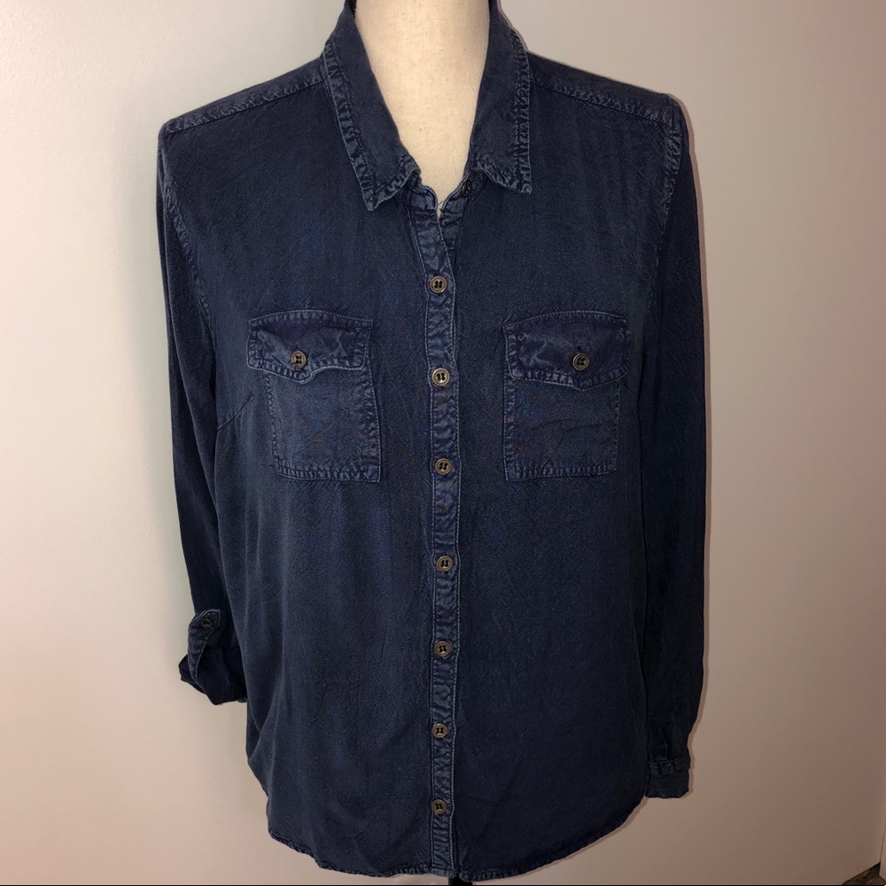 D&Kade embroidered rayon button down